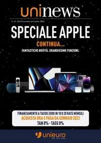 Copertina Volantino Unieuro APPLE