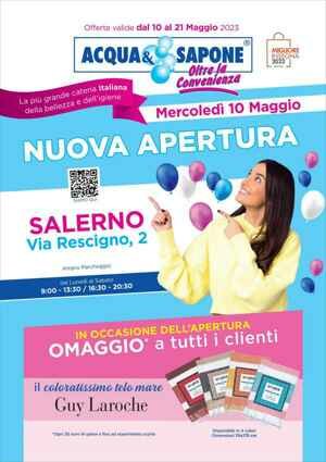 Copertina Volantino Acqua e Sapone Salerno