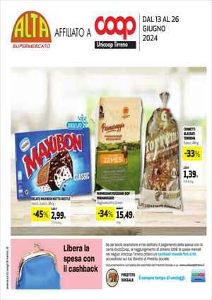 Copertina Volantino Coop Unicoop Tirreno Affiliato ALTA